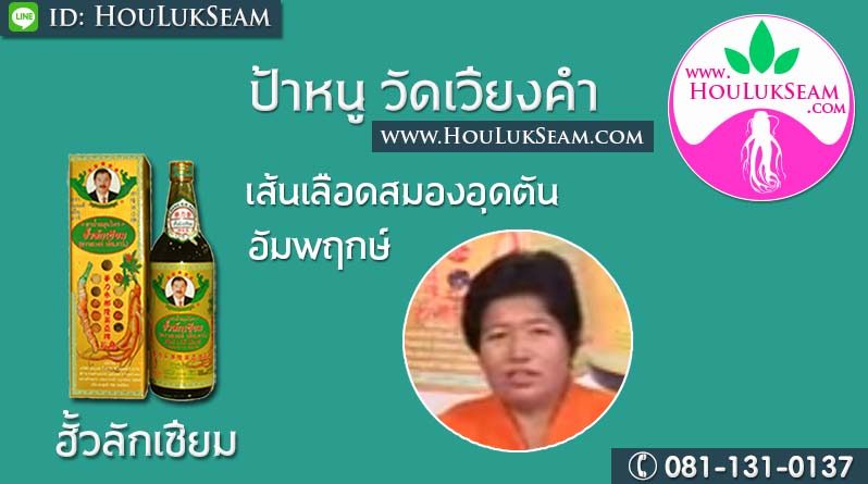 ป้าหนู วัดเวียงคำ เส้นเลือดสมองอุดตัน อัมพฤกษ์